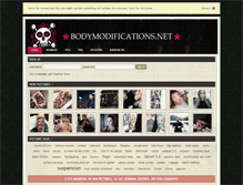 Tablet Screenshot of bodymodifications.net